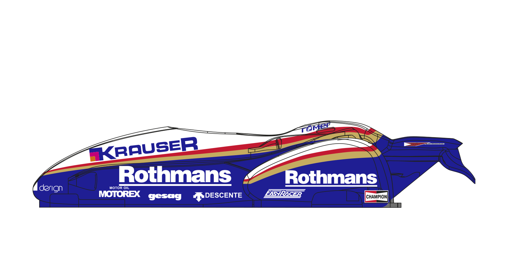 BRMSDC03  SIDECAR TTM/BEO-YAMAHA – FIM SIDECAR WORLD CHAMPIONSHIP 1978 – ROTHMANS #4 – Biland/Williams